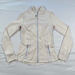 Lululemon Womens Define jacket size 8 Ivory Cream Full Zip